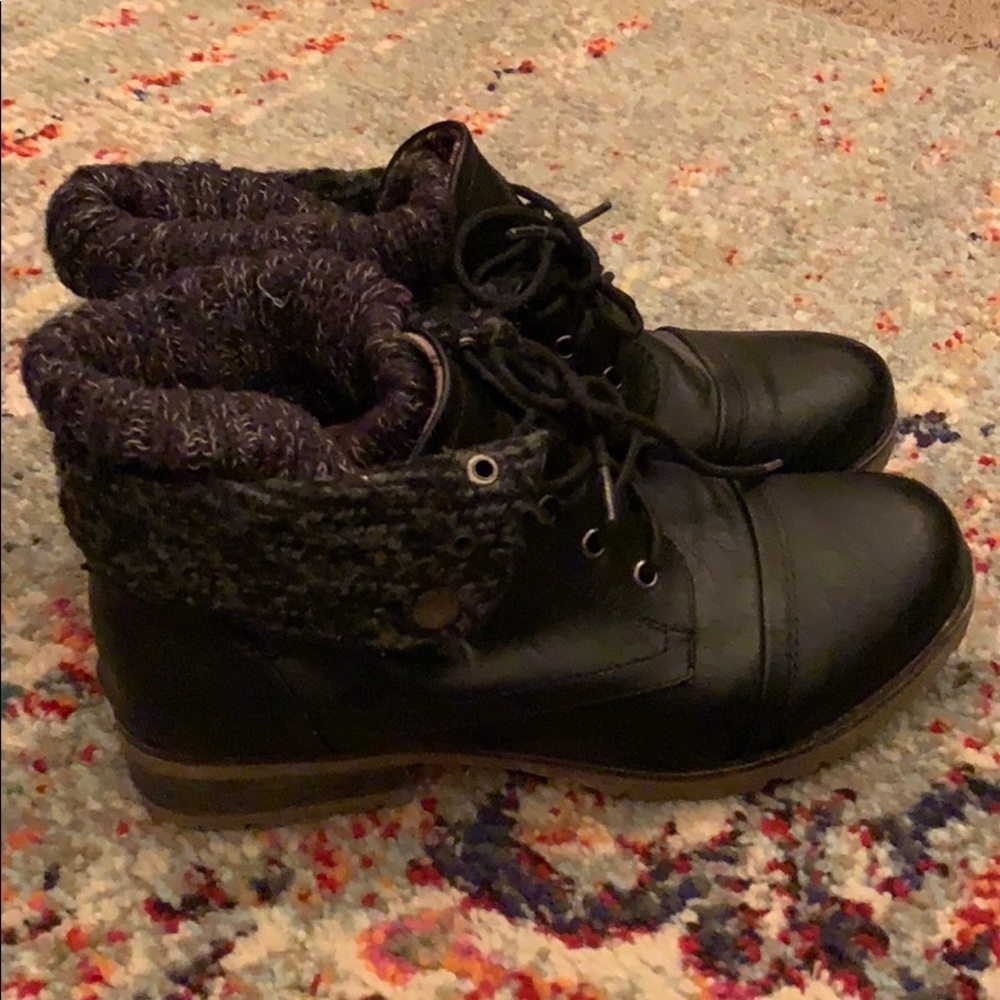 Black Combat Boots - image 2